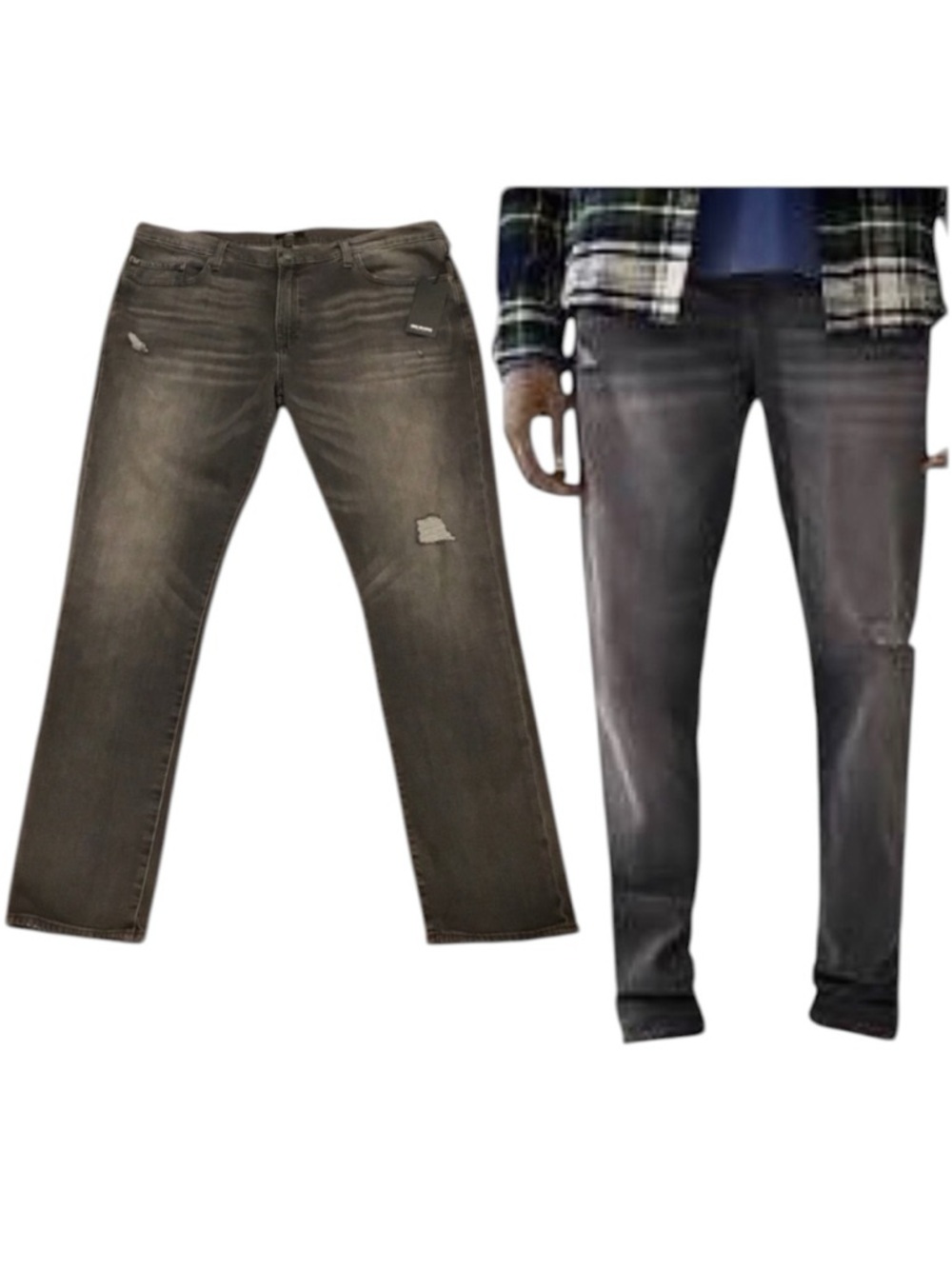 🆕 True Religion GENO Jeans 42 x 34 Big & Tall Relaxed Slim Renegade Asphalt Wash